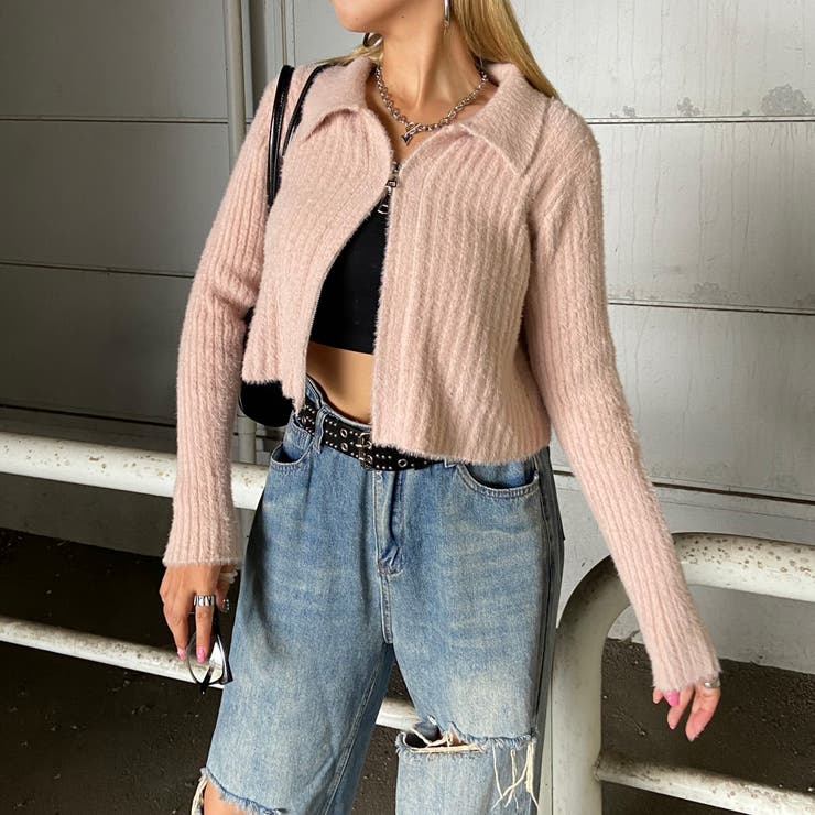 WZIPシャギーニットポロ | non-hedge  | 詳細画像22 