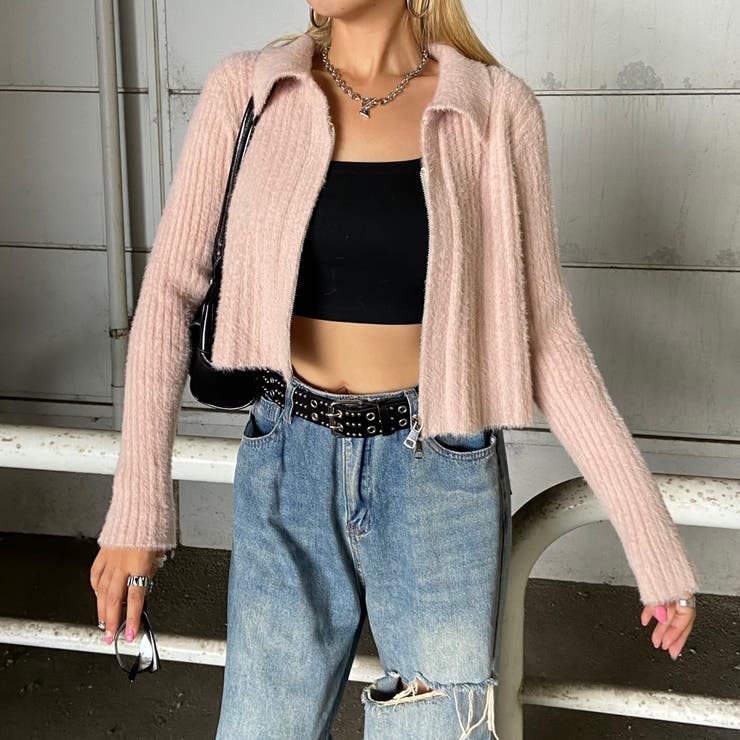 WZIPシャギーニットポロ | non-hedge  | 詳細画像23 