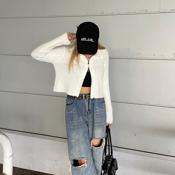 WZIPシャギーニットポロ | non-hedge  | 詳細画像25 