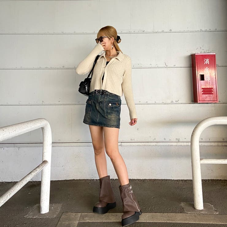 WZIPシャギーニットポロ | non-hedge  | 詳細画像29 