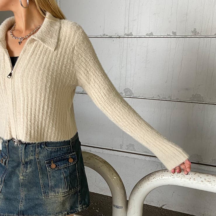 WZIPシャギーニットポロ | non-hedge  | 詳細画像39 