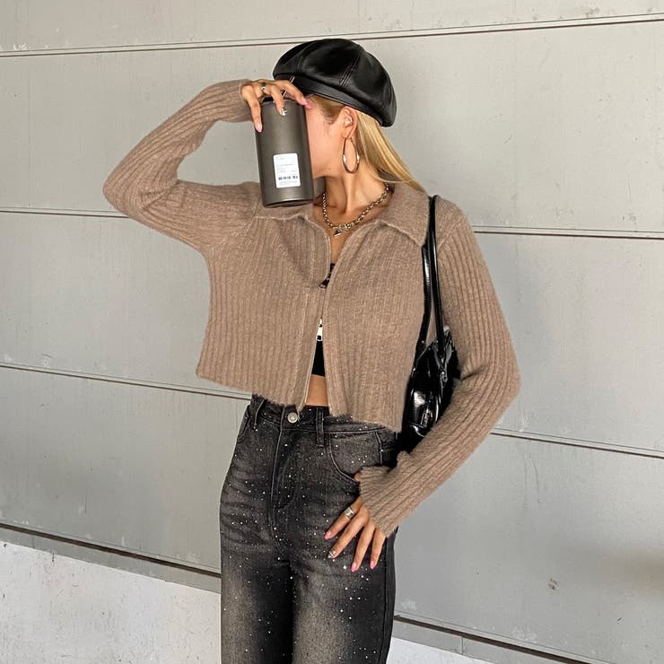 WZIPシャギーニットポロ | non-hedge  | 詳細画像8 