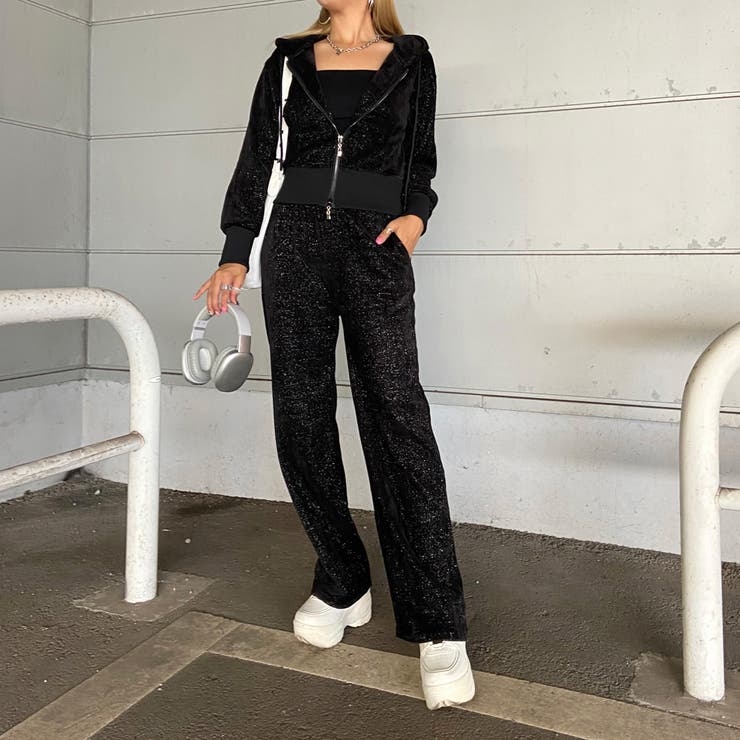 ラメZIPパーカー・パンツセットアップ | non-hedge  | 詳細画像11 