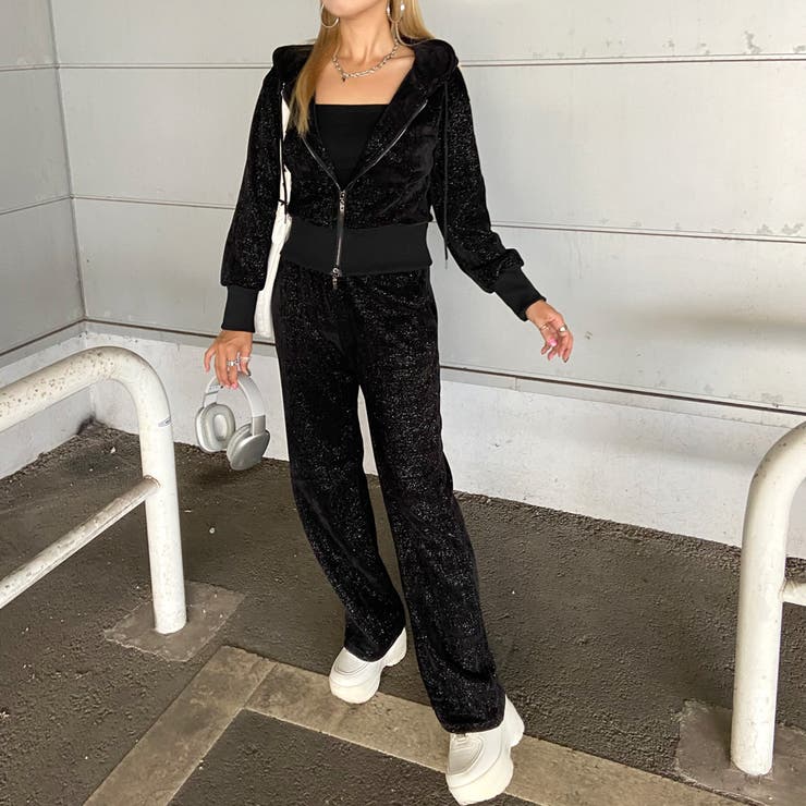 ラメZIPパーカー・パンツセットアップ | non-hedge  | 詳細画像12 