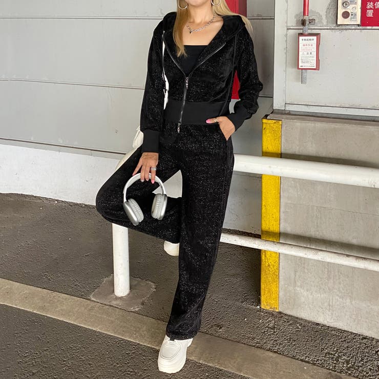 ラメZIPパーカー・パンツセットアップ | non-hedge  | 詳細画像14 