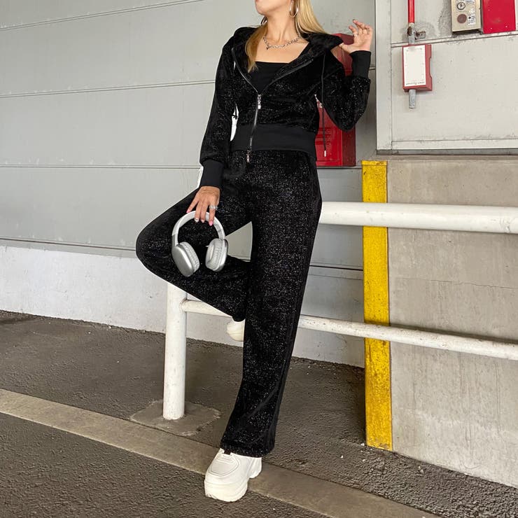 ラメZIPパーカー・パンツセットアップ | non-hedge  | 詳細画像15 