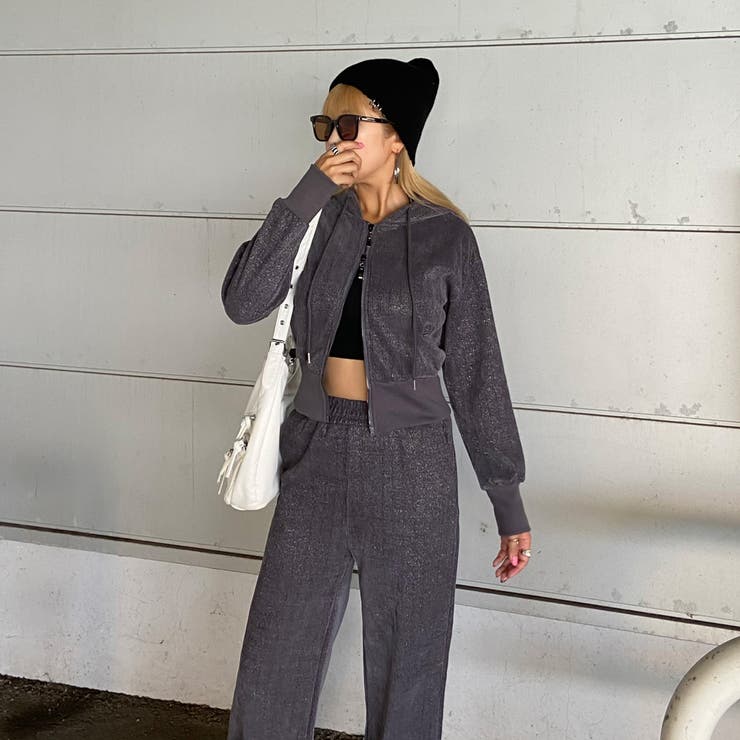 ラメZIPパーカー・パンツセットアップ | non-hedge  | 詳細画像3 