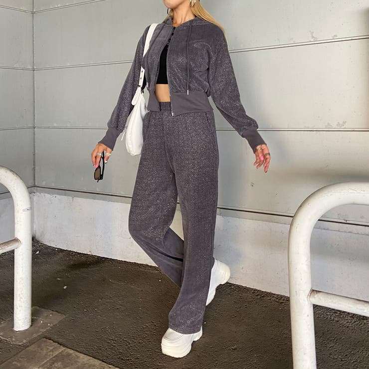 ラメZIPパーカー・パンツセットアップ | non-hedge  | 詳細画像5 