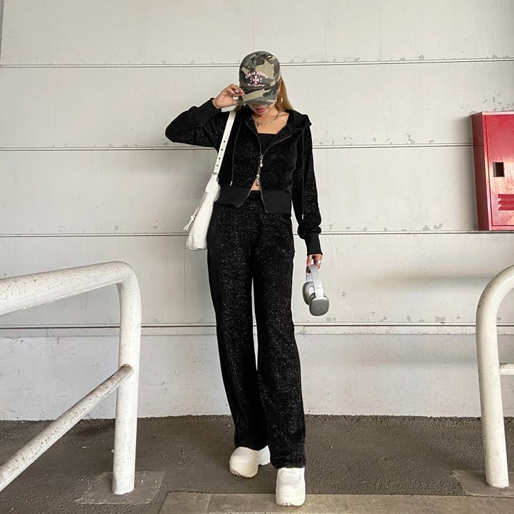 ラメZIPパーカー・パンツセットアップ | non-hedge  | 詳細画像8 