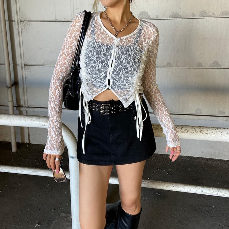 レースドロストプルオーバー | non-hedge  | 詳細画像1 