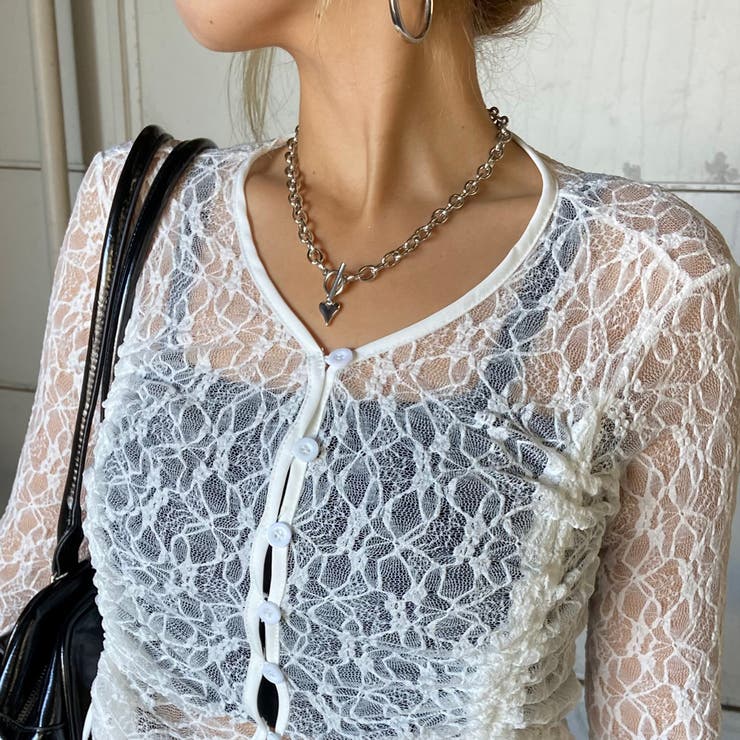 レースドロストプルオーバー | non-hedge  | 詳細画像12 