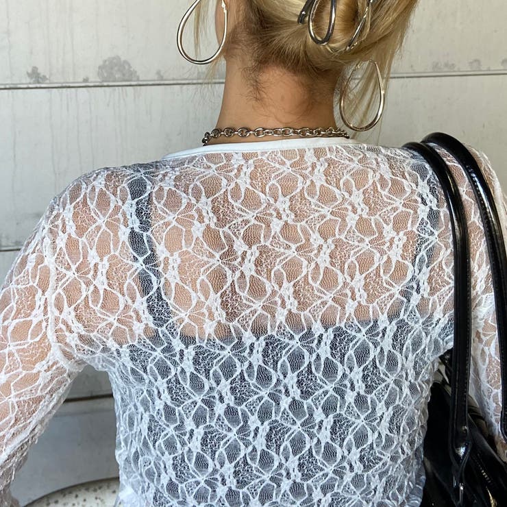 レースドロストプルオーバー | non-hedge  | 詳細画像13 