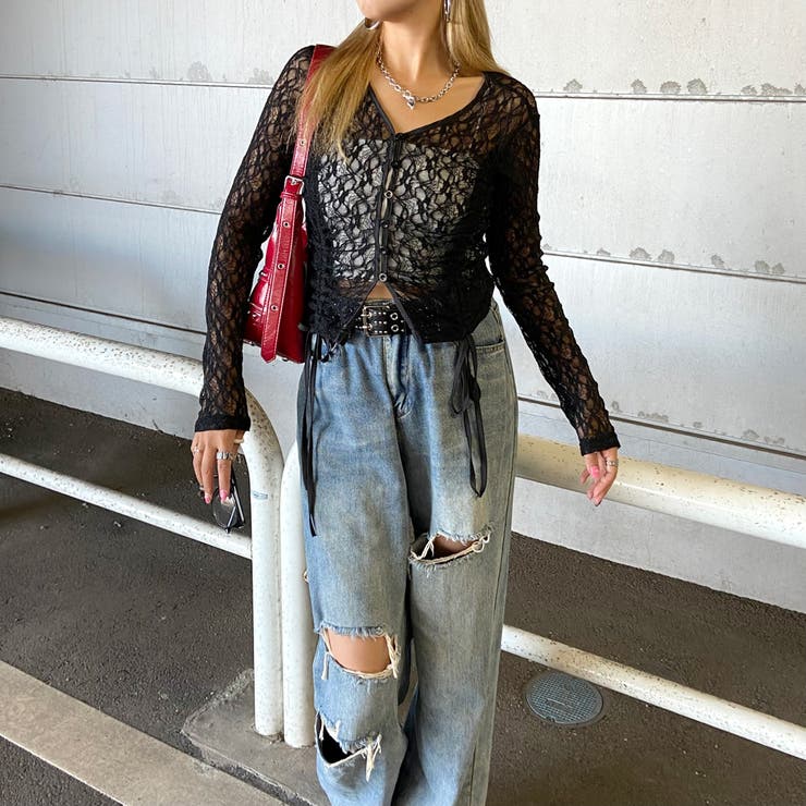 レースドロストプルオーバー | non-hedge  | 詳細画像21 