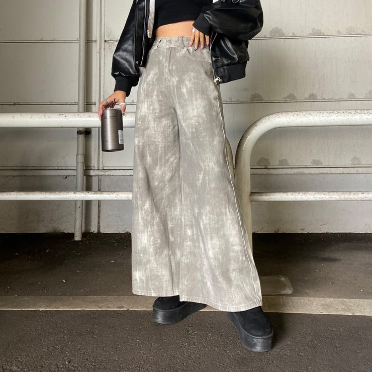 グレー | ムラワイドパンツ | non-hedge 