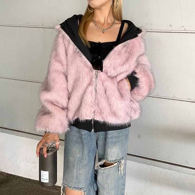 リバーシブルファーフードブルゾン | non-hedge  | 詳細画像11 