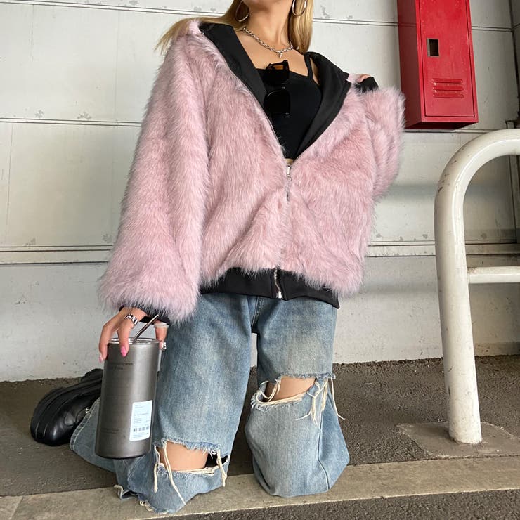 リバーシブルファーフードブルゾン | non-hedge  | 詳細画像12 