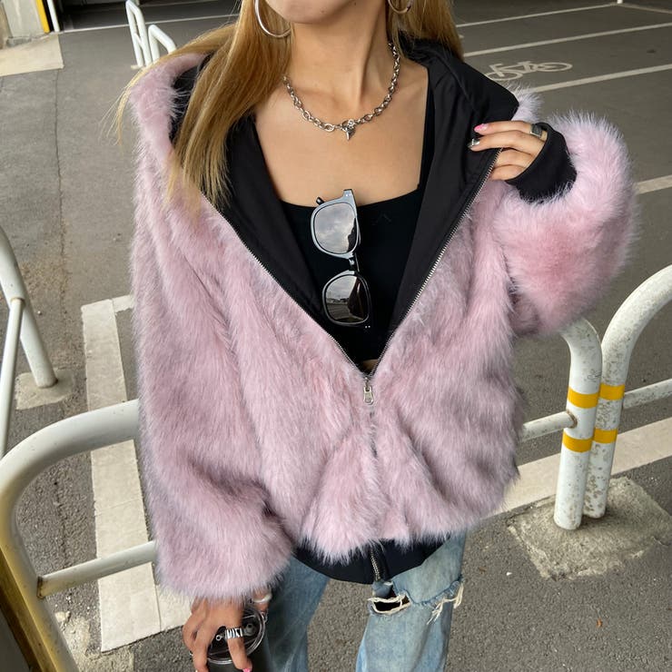 リバーシブルファーフードブルゾン | non-hedge  | 詳細画像13 