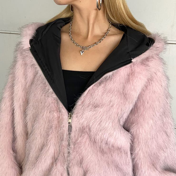 リバーシブルファーフードブルゾン | non-hedge  | 詳細画像15 