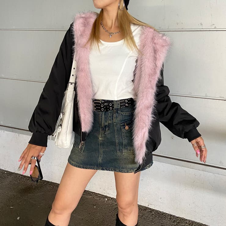 リバーシブルファーフードブルゾン | non-hedge  | 詳細画像23 