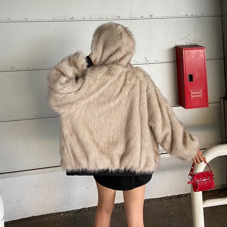 リバーシブルファーフードブルゾン[品番：NHGW0006097]｜non