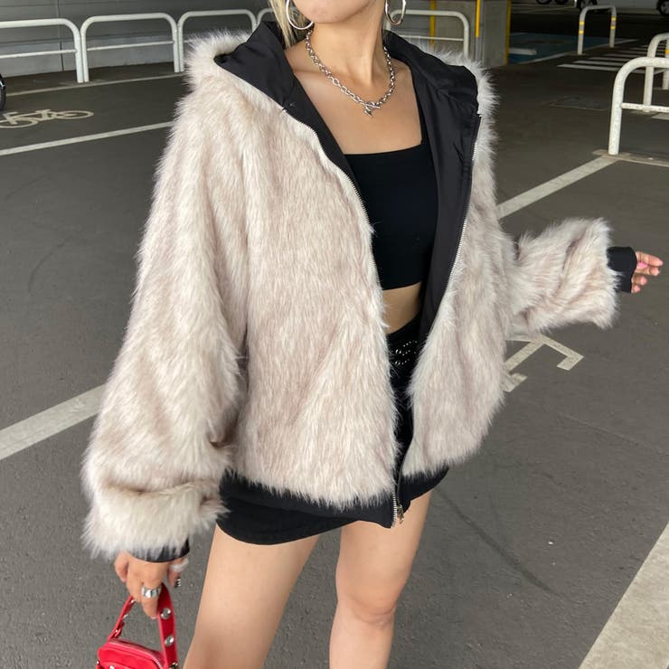 リバーシブルファーフードブルゾン | non-hedge  | 詳細画像34 