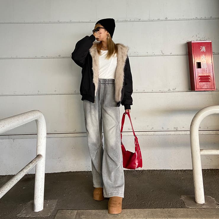 リバーシブルファーフードブルゾン | non-hedge  | 詳細画像35 