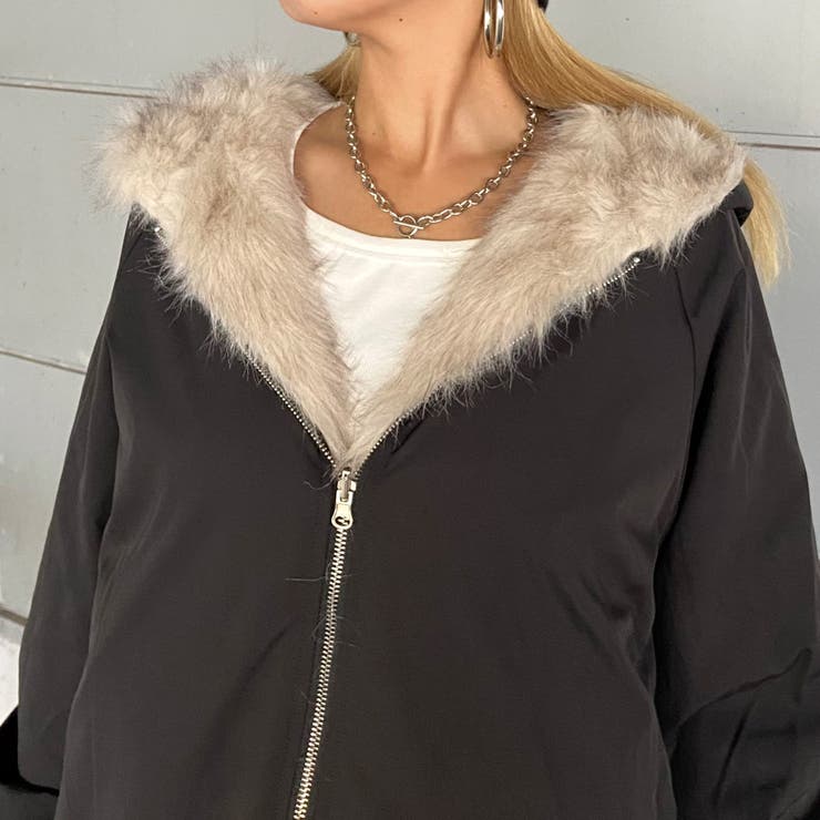 リバーシブルファーフードブルゾン | non-hedge  | 詳細画像43 