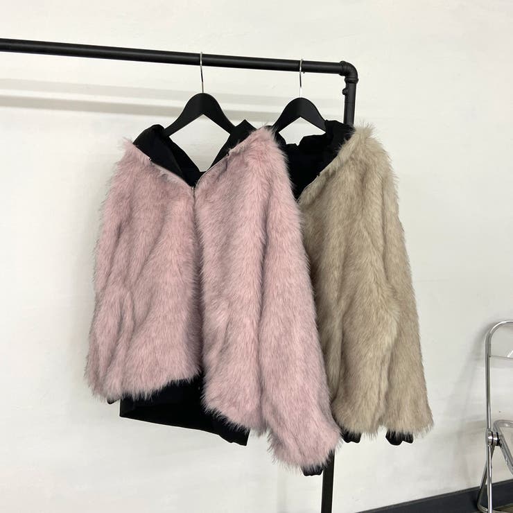 リバーシブルファーフードブルゾン | non-hedge  | 詳細画像48 