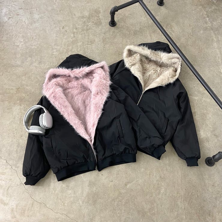 リバーシブルファーフードブルゾン | non-hedge  | 詳細画像55 