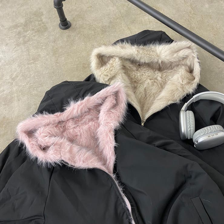 リバーシブルファーフードブルゾン | non-hedge  | 詳細画像56 