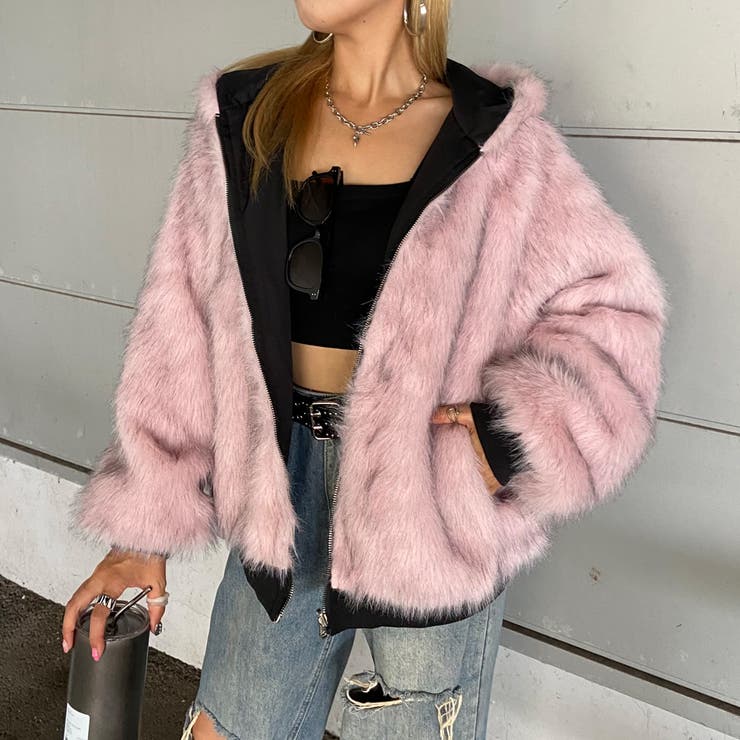 リバーシブルファーフードブルゾン | non-hedge  | 詳細画像8 