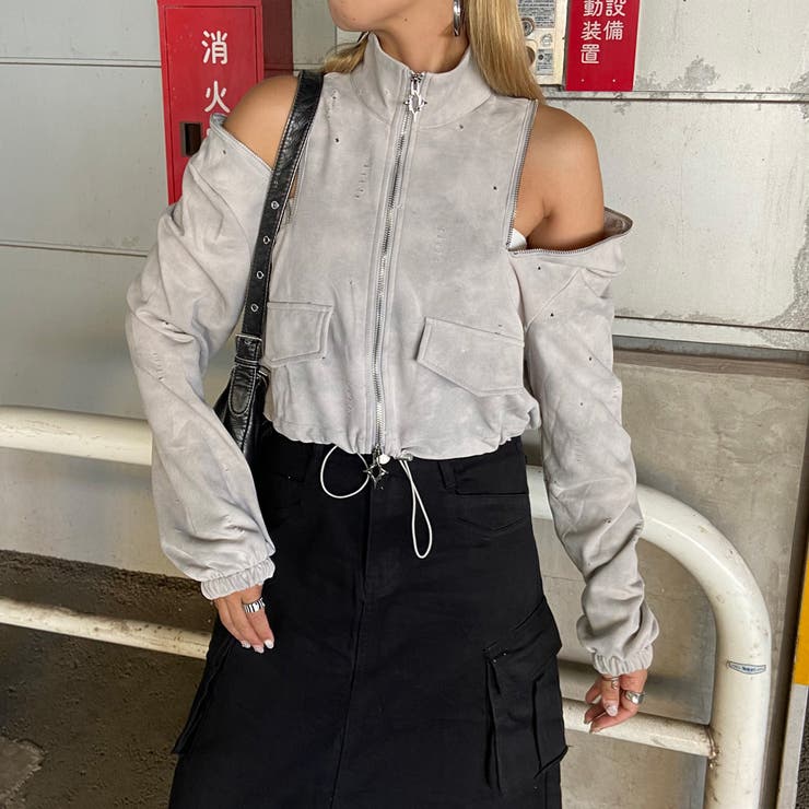 ショルダーZIPムラトラックジャケット | non-hedge  | 詳細画像28 