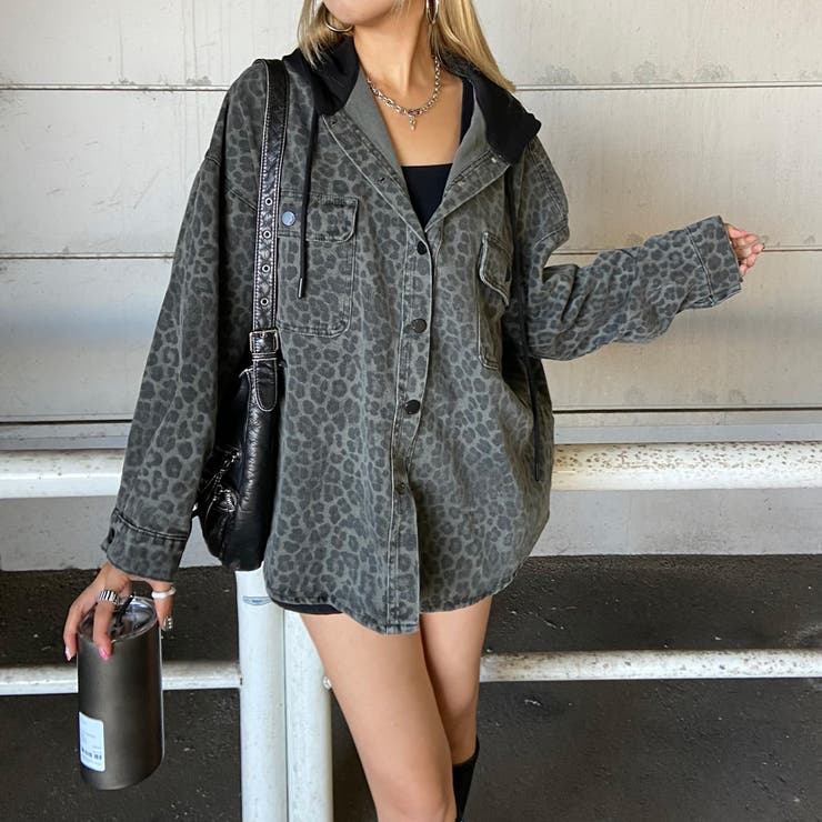 ヒョウ柄フードジャケット | non-hedge  | 詳細画像13 