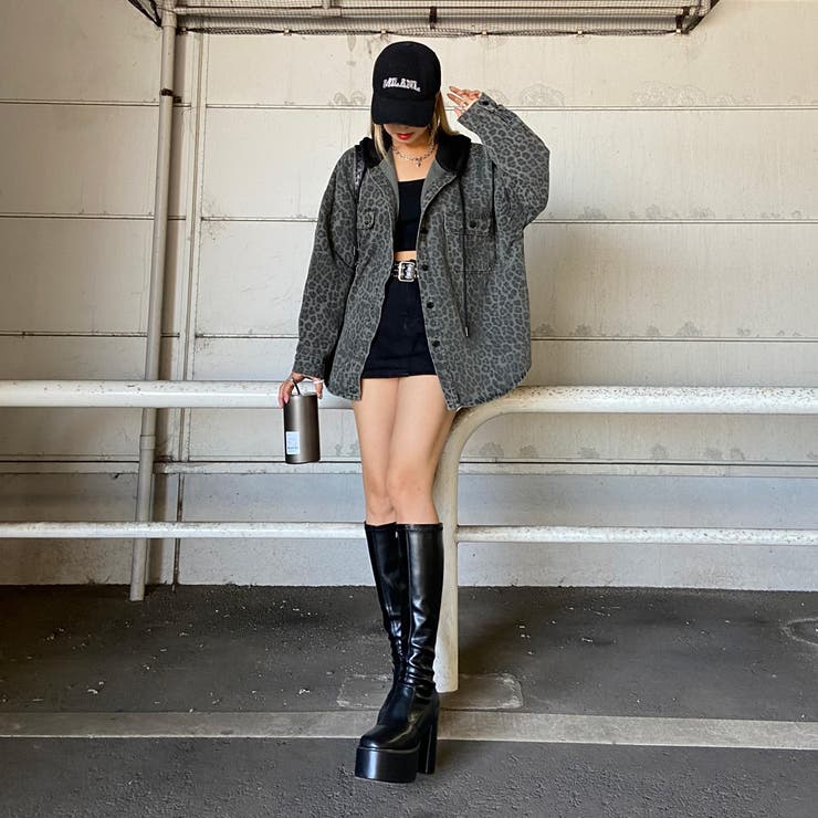 ヒョウ柄フードジャケット | non-hedge  | 詳細画像2 