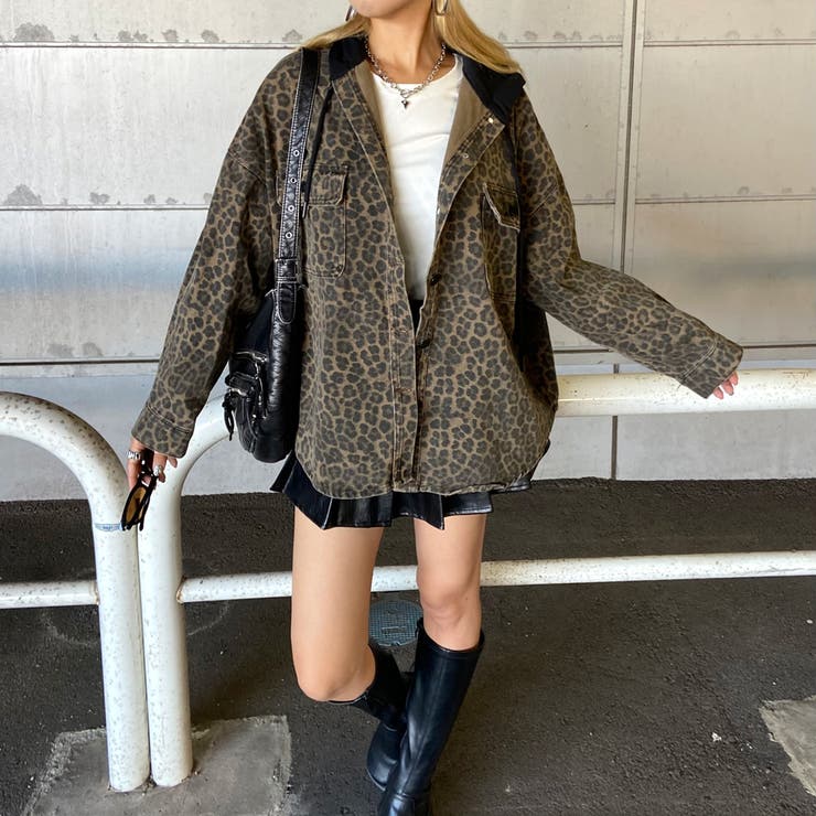 ヒョウ柄フードジャケット | non-hedge  | 詳細画像19 