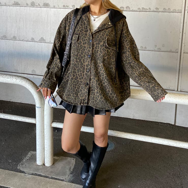 ヒョウ柄フードジャケット | non-hedge  | 詳細画像22 