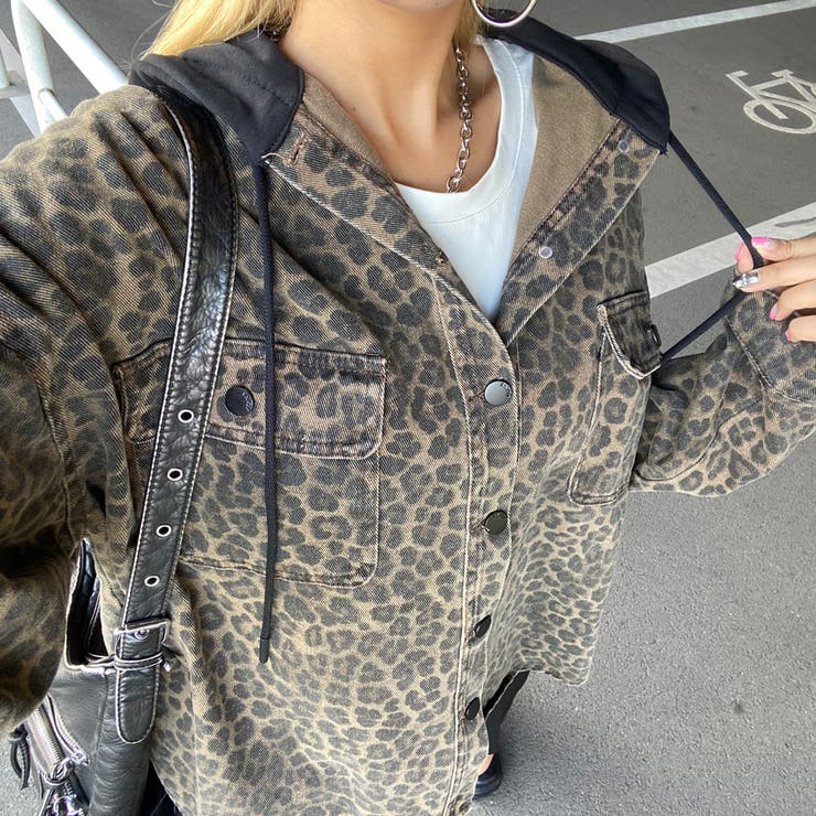 ヒョウ柄フードジャケット | non-hedge  | 詳細画像23 