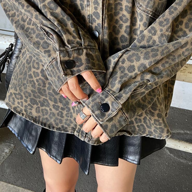 ヒョウ柄フードジャケット[品番：NHGW0006115]｜non-hedge