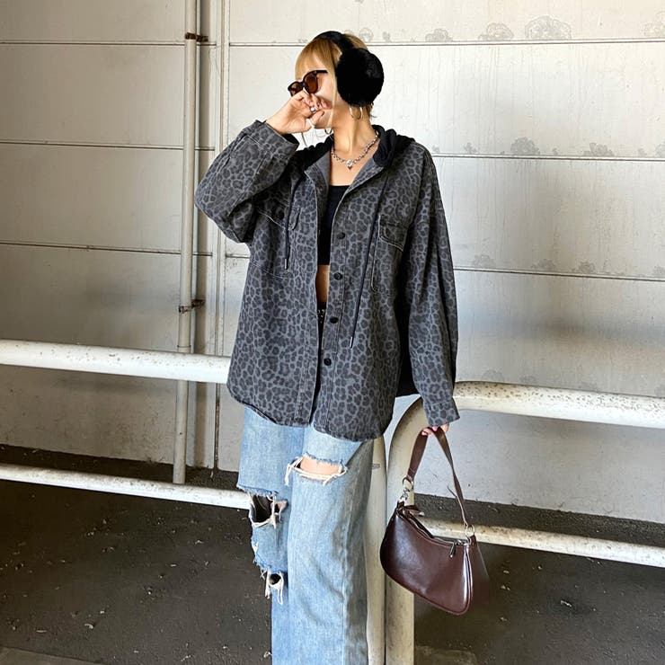 ヒョウ柄フードジャケット | non-hedge  | 詳細画像31 