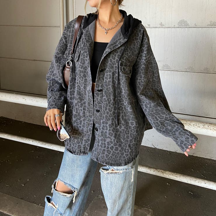 ヒョウ柄フードジャケット | non-hedge  | 詳細画像32 