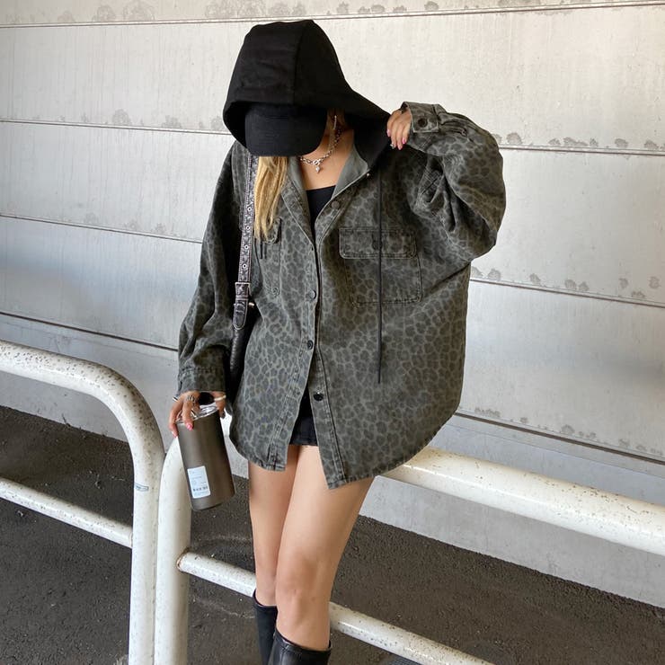 ヒョウ柄フードジャケット | non-hedge  | 詳細画像4 