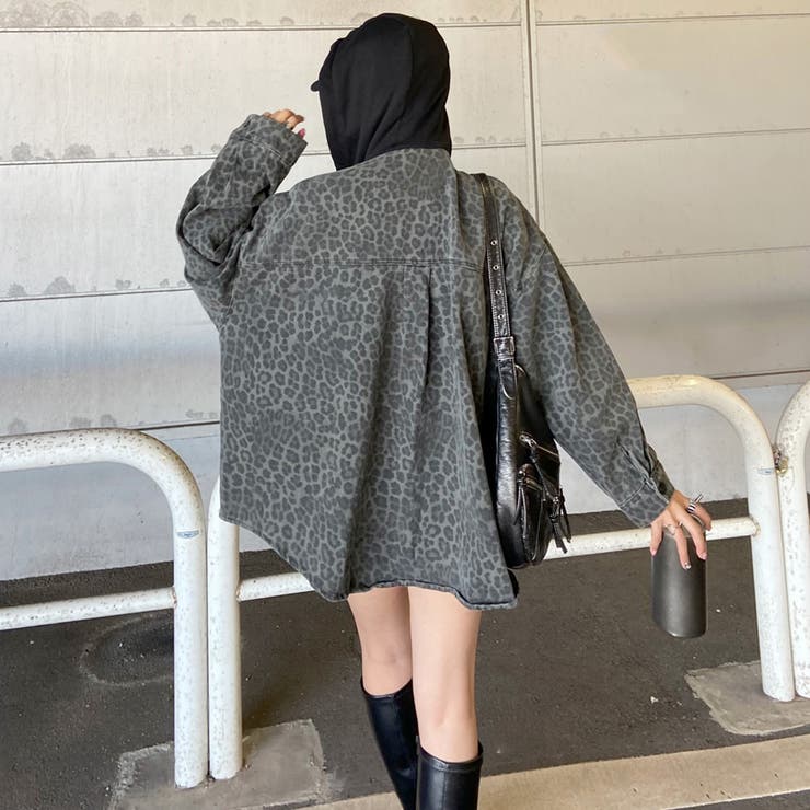 ヒョウ柄フードジャケット | non-hedge  | 詳細画像8 