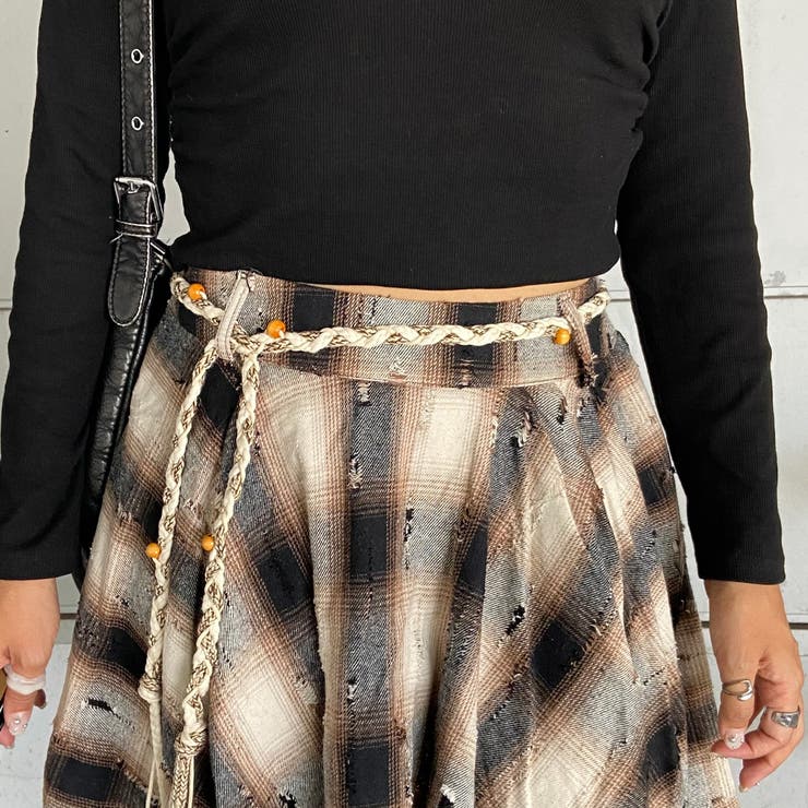 ダメージチェックイレヘムスカート[品番：NHGW0006082]｜non-hedge