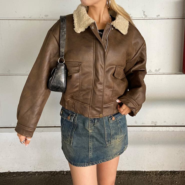 ブラウン | ボアボンバージャケット | non-hedge 