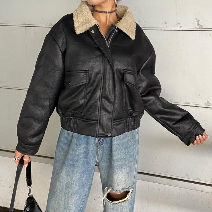 ブラック | ボアボンバージャケット | non-hedge 