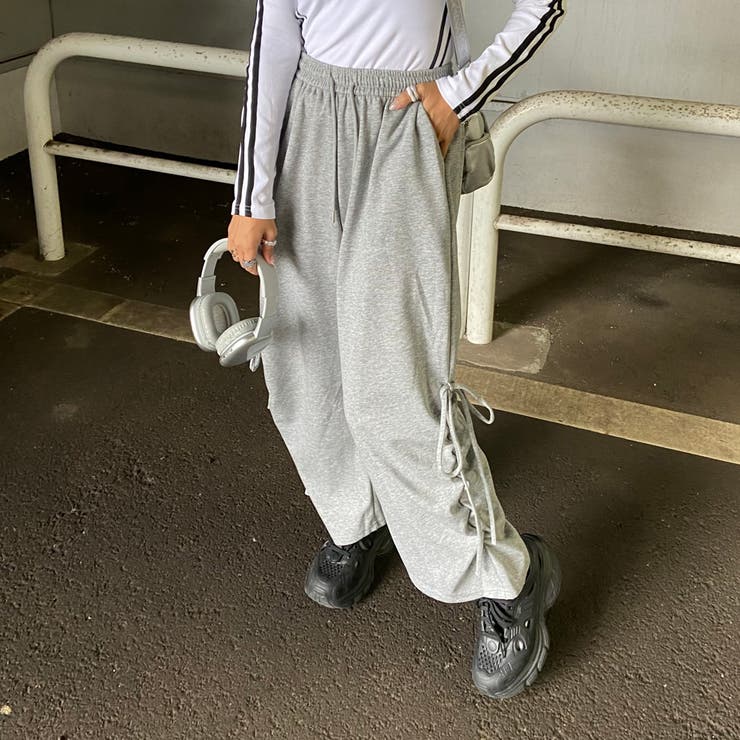 サイドリボンワイドパンツ | non-hedge  | 詳細画像1 