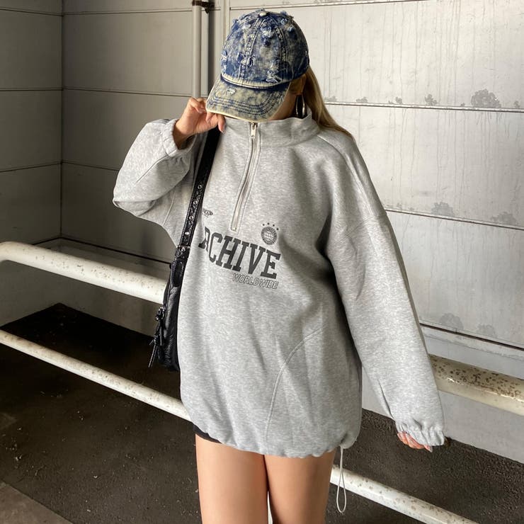 ハーフZIP裾ドロストチュニック | non-hedge  | 詳細画像27 