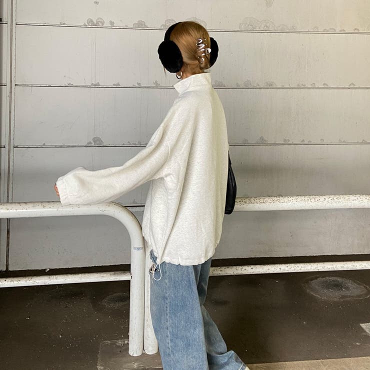 ハーフZIP裾ドロストチュニック | non-hedge  | 詳細画像4 