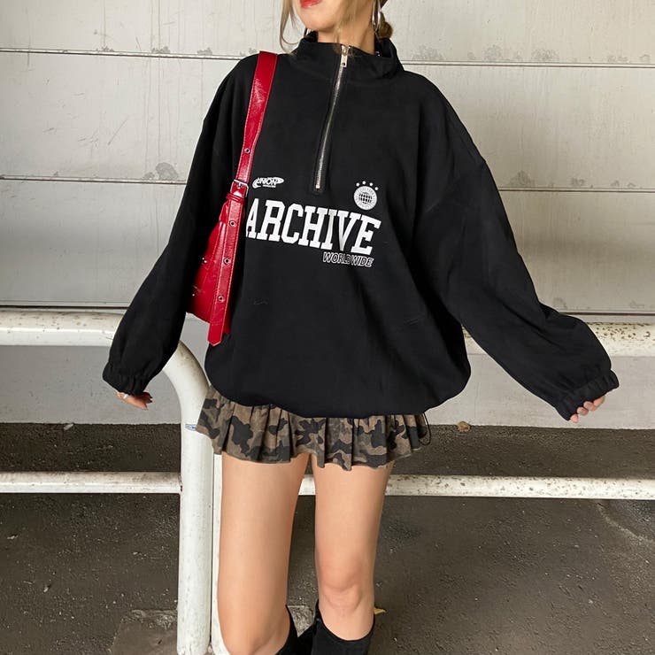 ハーフZIP裾ドロストチュニック | non-hedge  | 詳細画像42 