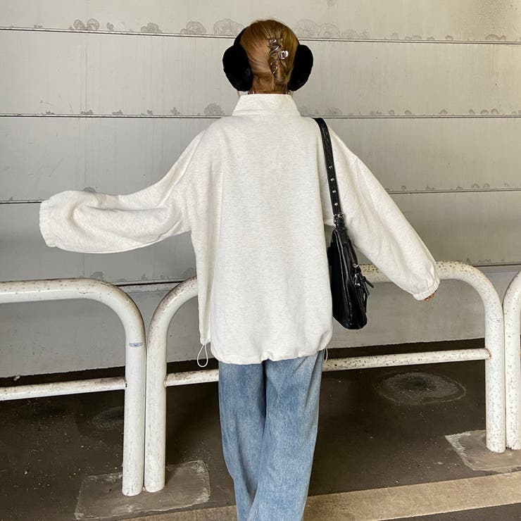 ハーフZIP裾ドロストチュニック | non-hedge  | 詳細画像5 